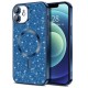 Husa pentru iPhone 12 - Techsuit Luxury Glitter MagSafe - Deep Blue