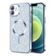 Husa pentru iPhone 12 - Techsuit Luxury Glitter MagSafe - Light Blue