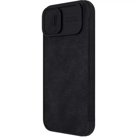 Husa pentru iPhone 13 / 14 - Nillkin QIN Leather Case - Black