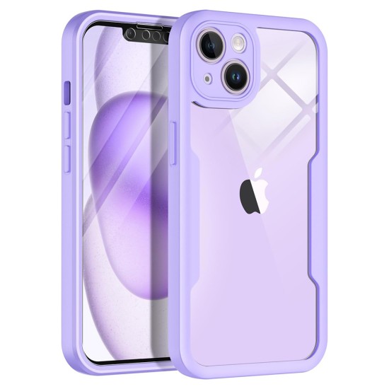 Husa pentru iPhone 13 + Folie - Techsuit ColorVerse 360 Series - Purple