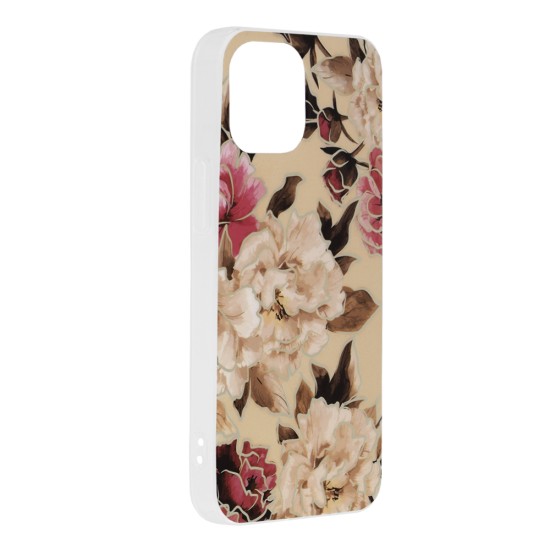 Husa pentru iPhone 13 mini - Techsuit Marble Series - Mary Berry Nude