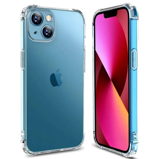 Husa pentru iPhone 13 mini - Techsuit Shockproof Clear Silicone - Clear Husa pentru iPhone 13 mini - Techsuit Shockproof Clear Silicone - Clear