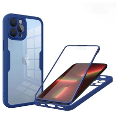 Husa pentru iPhone 13 Pro + Folie - Techsuit ColorVerse 360 Series - Blue Husa pentru iPhone 13 Pro + Folie - Techsuit ColorVerse 360 Series - Blue