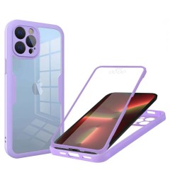 Husa pentru iPhone 13 Pro + Folie - Techsuit ColorVerse 360 Series - Purple Husa pentru iPhone 13 Pro + Folie - Techsuit ColorVerse 360 Series - Purple