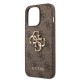 Husa pentru iPhone 13 Pro - Guess Hardcase 4G Big Metal Logo (GUHCP13L4GMGBR) - Brown