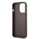 Husa pentru iPhone 13 Pro - Guess Hardcase 4G Big Metal Logo (GUHCP13L4GMGBR) - Brown