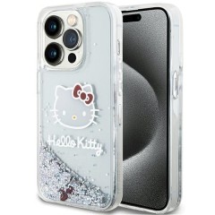 Husa pentru iPhone 13 Pro - Hello Kitty Hardcase Liquid Glitter Charms Kitty Head (HKHCP13LLIKHET) - Silver Husa pentru iPhone 13 Pro - Hello Kitty Hardcase Liquid Glitter Charms Kitty Head (HKHCP13LLIKHET) - Silver