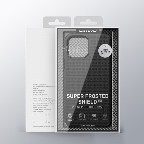 Husa pentru iPhone 13 Pro Max - Nillkin Super Frosted Shield Pro Magnetic - Black