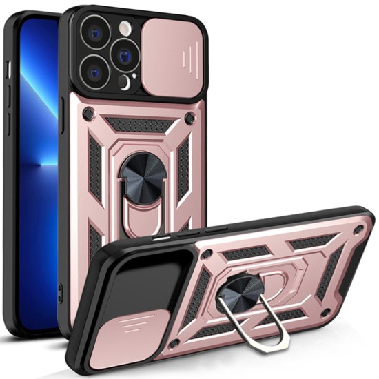 Husa pentru iPhone 13 Pro Max - Techsuit CamShield Series - Rose Gold