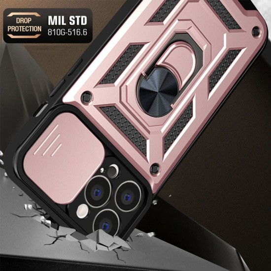 Husa pentru iPhone 13 Pro Max - Techsuit CamShield Series - Rose Gold