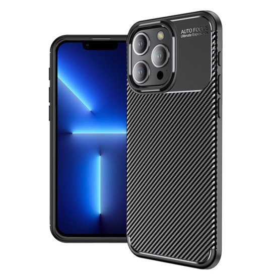 Husa pentru iPhone 13 Pro Max - Techsuit CarbonFiber - Black