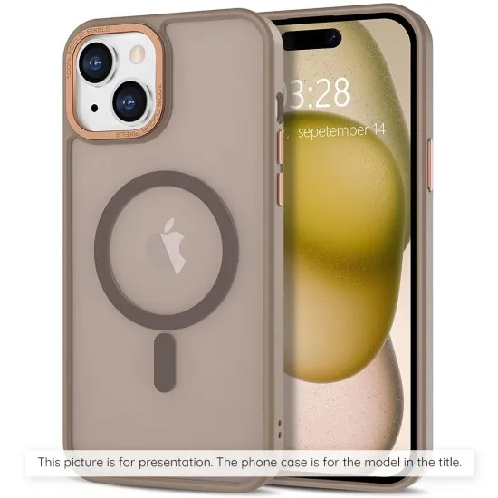 Husa pentru iPhone 13 Pro Max - Techsuit HaloFrost MagSafe Series - Sandstone Brown Husa pentru iPhone 13 Pro Max - Techsuit HaloFrost MagSafe Series - Sandstone Brown
