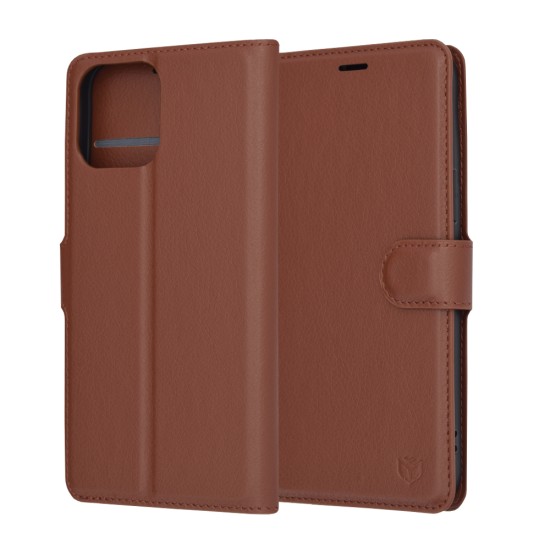 Husa pentru iPhone 13 Pro Max - Techsuit Leather Folio - Brown