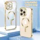 Husa pentru iPhone 13 Pro Max - Techsuit Luxury Crystal MagSafe - Gold Husa pentru iPhone 13 Pro Max - Techsuit Luxury Crystal MagSafe - Gold