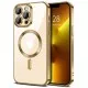 Husa pentru iPhone 13 Pro Max - Techsuit Luxury Crystal MagSafe - Gold Husa pentru iPhone 13 Pro Max - Techsuit Luxury Crystal MagSafe - Gold