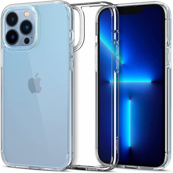 Husa pentru iPhone 13 Pro - Spigen Ultra Hybrid - Crystal Clear