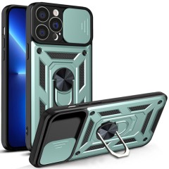 Husa pentru iPhone 13 Pro - Techsuit CamShield Series - Green Husa pentru iPhone 13 Pro - Techsuit CamShield Series - Green
