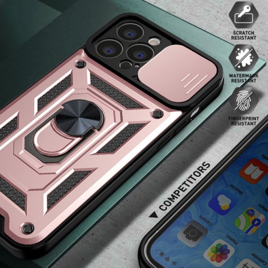 Husa pentru iPhone 13 Pro - Techsuit CamShield Series - Rose Gold