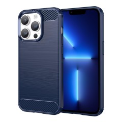 Husa pentru iPhone 13 Pro - Techsuit Carbon Silicone - Blue Husa pentru iPhone 13 Pro - Techsuit Carbon Silicone - Blue