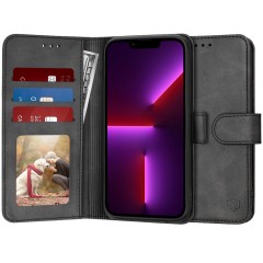 Husa pentru iPhone 13 Pro - Techsuit Diary Book - Black Husa pentru iPhone 13 Pro - Techsuit Diary Book - Black