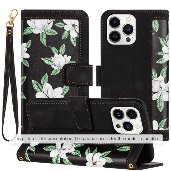 Husa pentru iPhone 13 Pro - Techsuit FlipCraft - Flowers of the Dawn