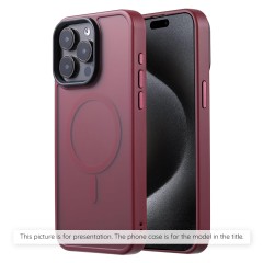 Husa pentru iPhone 13 Pro - Techsuit HaloFrost MagSafe Series - Bordeaux Husa pentru iPhone 13 Pro - Techsuit HaloFrost MagSafe Series - Bordeaux