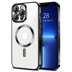 Husa pentru iPhone 13 Pro - Techsuit Luxury Crystal MagSafe - Black Husa pentru iPhone 13 Pro - Techsuit Luxury Crystal MagSafe - Black