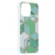 Husa pentru iPhone 13 Pro - Techsuit Marble Series - Green Hex