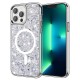 Husa pentru iPhone 13 Pro - Techsuit Sparkly Glitter MagSafe - White