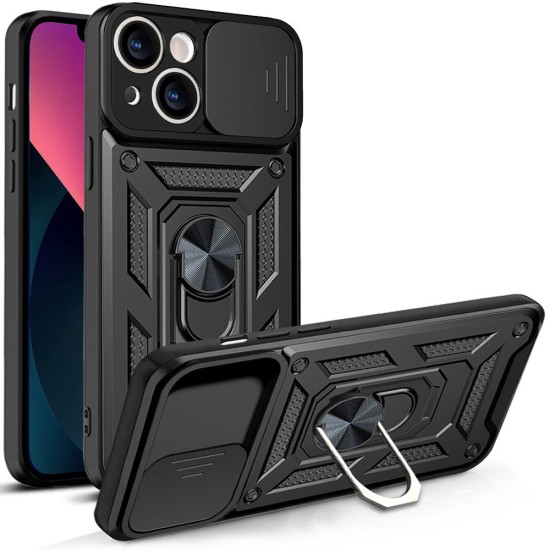 Husa pentru iPhone 13 - Techsuit CamShield Series - Black