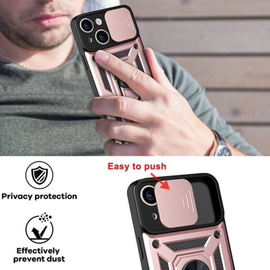 Husa pentru iPhone 13 - Techsuit CamShield Series - Rose Gold