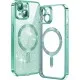 Husa pentru iPhone 13 - Techsuit Luxury Glitter MagSafe - Light Green Husa pentru iPhone 13 - Techsuit Luxury Glitter MagSafe - Light Green