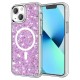 Husa pentru iPhone 13 - Techsuit Sparkly Glitter MagSafe - Magenta