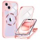 Husa pentru iPhone 14 + Folie - Techsuit ColorVerse 360 MagSafe Series - Pink