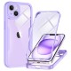 Husa pentru iPhone 14 + Folie - Techsuit ColorVerse 360 Series - Purple