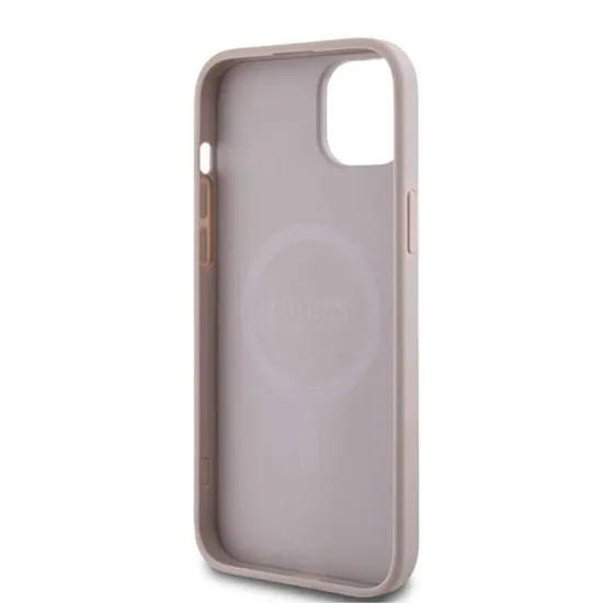 Husa pentru iPhone 14 - Guess 4G Ring Classic Logo MagSafe (GUHMP14SG4GFRP) - Pink Husa pentru iPhone 14 - Guess 4G Ring Classic Logo MagSafe (GUHMP14SG4GFRP) - Pink