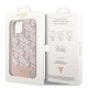 Husa pentru iPhone 14 - Guess GCube Stripes MagSafe (GUHMP14SHGCFSEP) - Pink