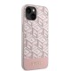 Husa pentru iPhone 14 - Guess GCube Stripes MagSafe (GUHMP14SHGCFSEP) - Pink