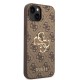 Husa pentru iPhone 14 - Guess Hardcase 4G Big Metal Logo (GUHCP14S4GMGBR) - Brown