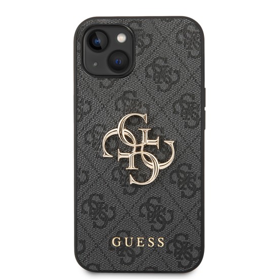 Husa pentru iPhone 14 - Guess Hardcase 4G Big Metal Logo (GUHCP14S4GMGGR0 - Grey