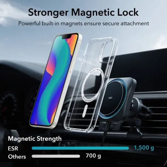 Husa pentru iPhone 14 Plus - ESR Classic Hybrid HaloLock - Clear Husa pentru iPhone 14 Plus - ESR Classic Hybrid HaloLock - Clear