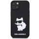 Husa pentru iPhone 14 Plus / iPhone 15 Plus - Karl Lagerfeld 3D Design (KLHCP14M3DRKHNK) - Rubber Choupette