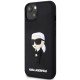 Husa pentru iPhone 14 Plus / iPhone 15 Plus - Karl Lagerfeld 3D Design (KLHCP14M3DRKINK) - Rubber Ikonik