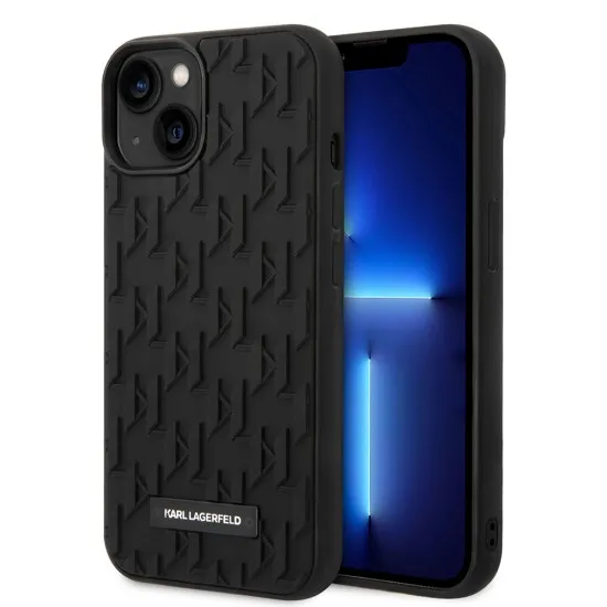 Husa pentru iPhone 14 Plus / iPhone 15 Plus - Karl Lagerfeld 3D Design (KLHCP14MRUPKLPK) - Monogram Husa pentru iPhone 14 Plus / iPhone 15 Plus - Karl Lagerfeld 3D Design (KLHCP14MRUPKLPK) - Monogram