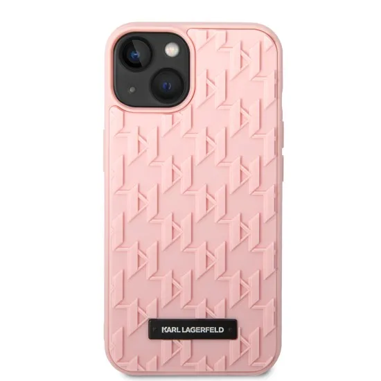 Husa pentru iPhone 14 Plus / iPhone 15 Plus - Karl Lagerfeld 3D Design (KLHCP14MRUPKLPP) - Pink Monogram Husa pentru iPhone 14 Plus / iPhone 15 Plus - Karl Lagerfeld 3D Design (KLHCP14MRUPKLPP) - Pink Monogram