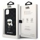 Husa pentru iPhone 14 Plus /  iPhone 15 Plus - Karl Lagerfeld Saffiano (KLHCP14MSAKHPKK) - Monogram Ikonik