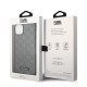 Husa pentru iPhone 14 Plus /  iPhone 15 Plus - Karl Lagerfeld Saffiano (KLHCP14MSAKLHPG) - Grey Mono Metal Logo