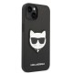 Husa pentru iPhone 14 Plus /  iPhone 15 Plus - Karl Lagerfeld Saffiano (KLHCP14MSAPCHK) - Choupette Head