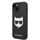 Husa pentru iPhone 14 Plus /  iPhone 15 Plus - Karl Lagerfeld Saffiano (KLHCP14MSAPCHK) - Choupette Head