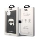 Husa pentru iPhone 14 Plus /  iPhone 15 Plus - Karl Lagerfeld Saffiano (KLHCP14MSAPKHK) - Karl`s Head